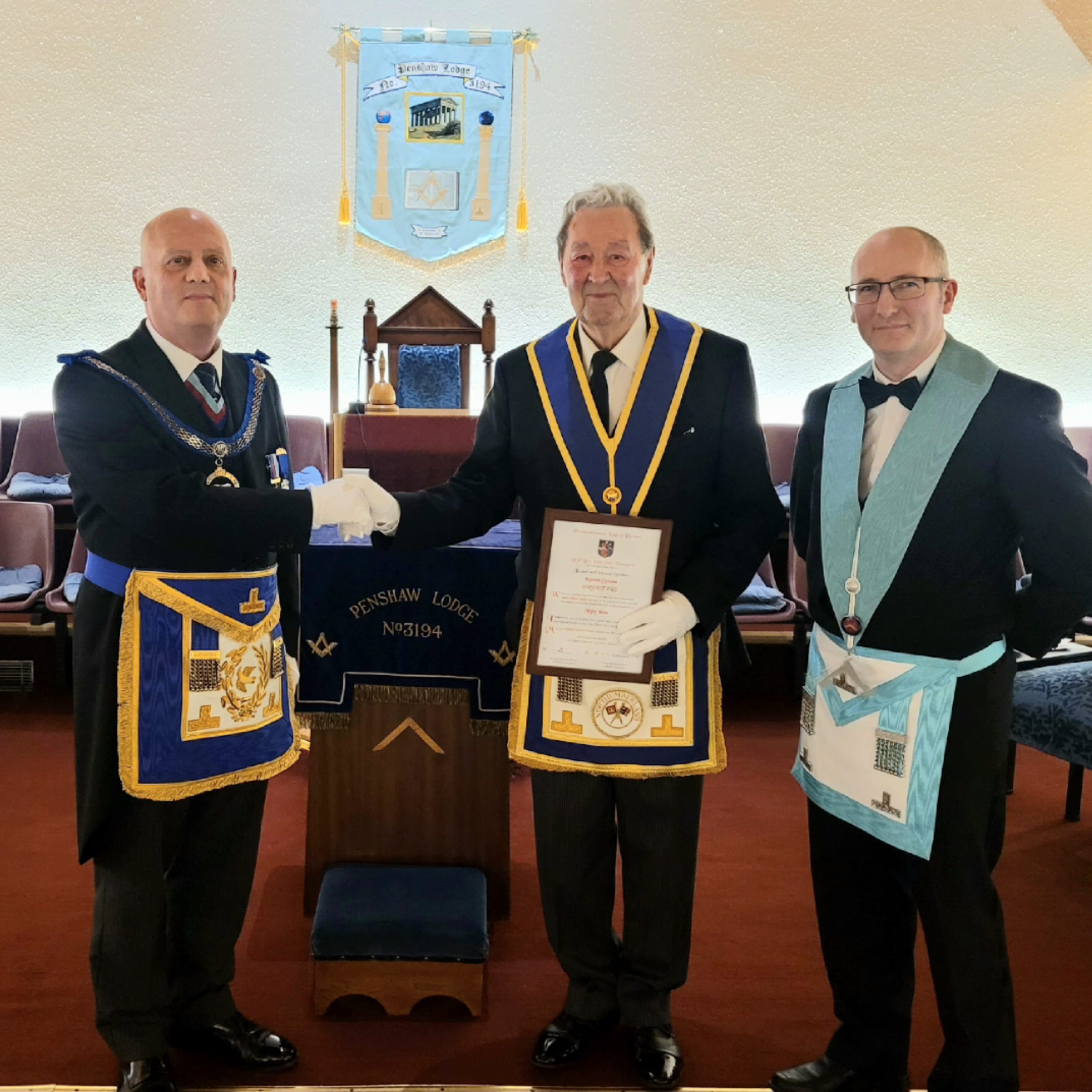 Christmas Golden Jubilee for Kenneth at Penshaw Lodge  |  Durham Freemasons