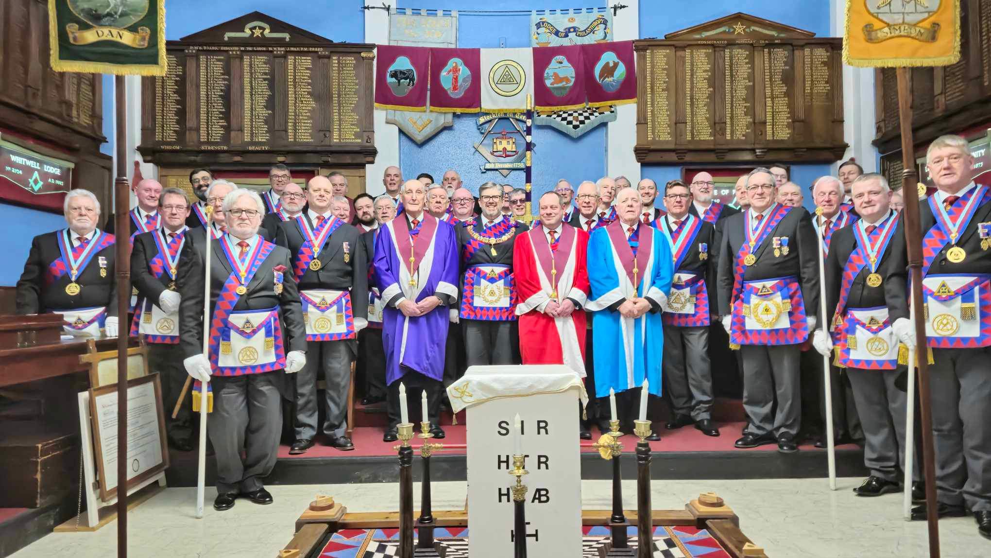 Behind the 'Veils' at Tees Royal Arch Chapter