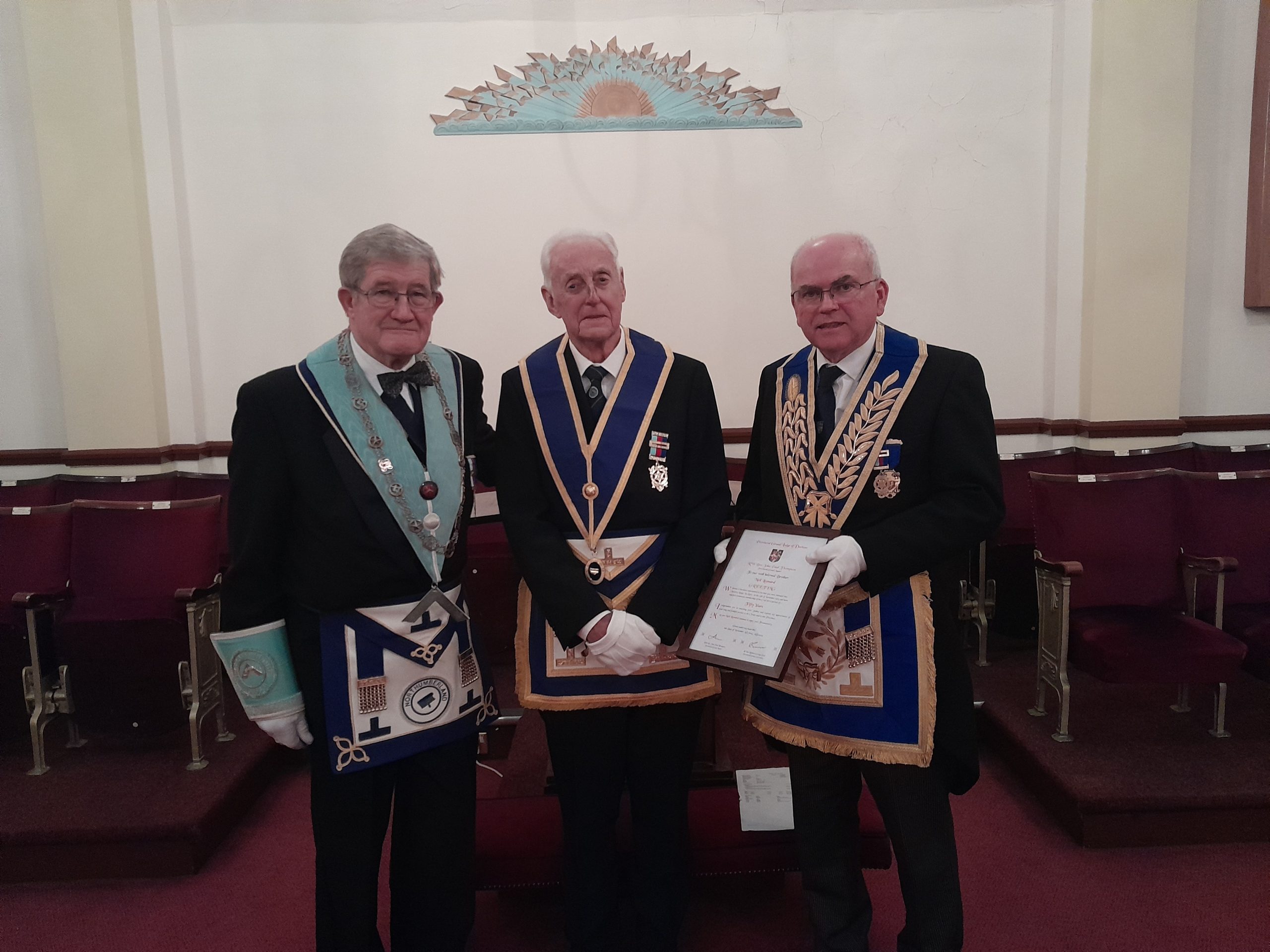 Neil Leonard 50 Year Certificate