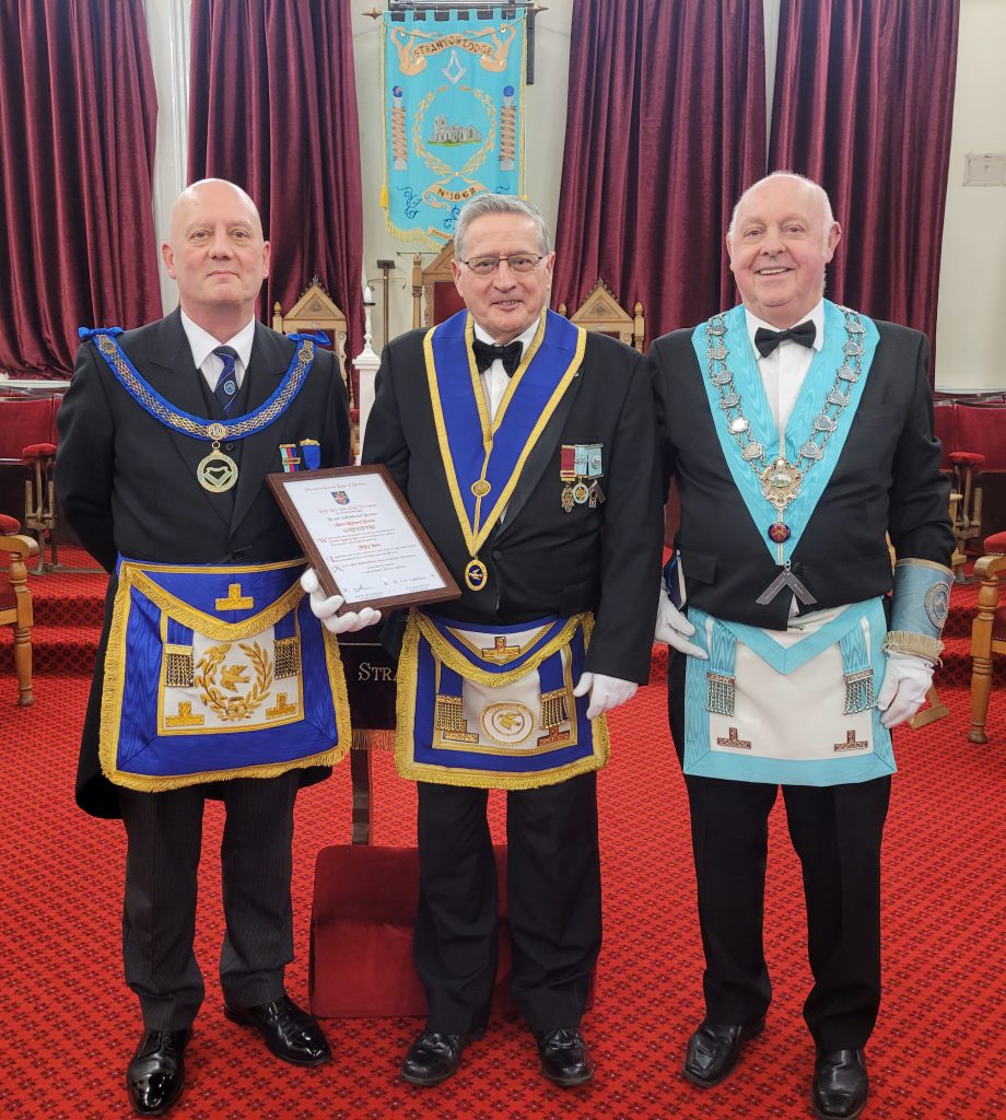 Worldly Greetings for Richards 50th  |  Durham Freemasons