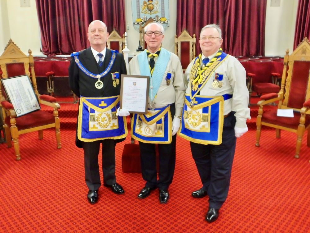 Ken celebrates 50 years in freemasonry